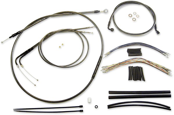 Magnum 487381 Black Pearl Handlebar Installation Kit for 12-14in. Ape - sxspowersports