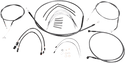 Magnum 487663 Black Pearl Handlebar Installation Kit for 14-16in. Ape - sxspowersports