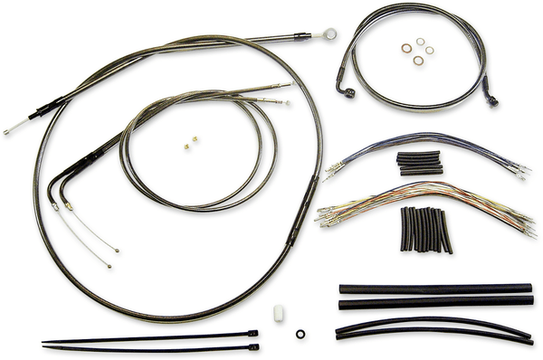 Magnum 487791 Black Pearl Handlebar Installation Kit for 12-14in. Ape - sxspowersports