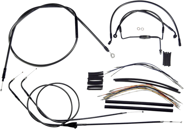 Magnum 487792 Black Pearl Handlebar Installation Kit for 15-17in. Ape - sxspowersports