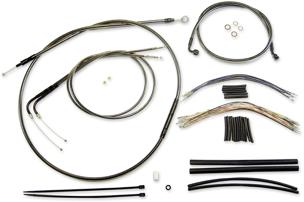 Magnum 487872 Black Pearl Handlebar Installation Kit for 15-17in. Ape - sxspowersports