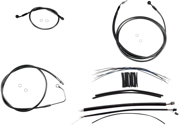 Magnum 487931 Black Pearl Handlebar Installation Kit for 12-14in. Ape - sxspowersports