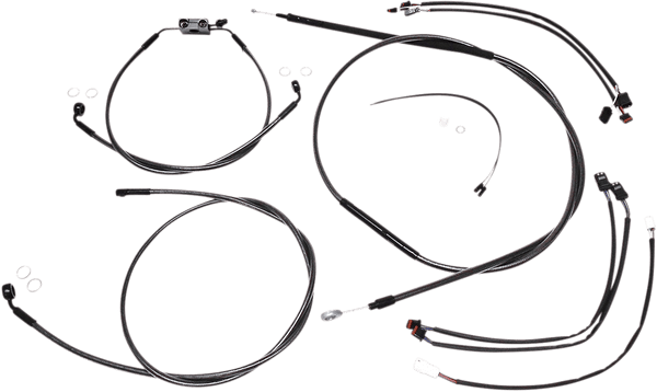 Magnum 487941 Black Pearl Handlebar Installation Kit for 12-14in. Ape - sxspowersports