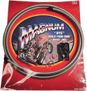 Magnum 490535A BYO Build-Your-Own DOT Dual Disc Brake Line Kit with 7ft. Brake Line - 35deg. Banjo - Black - sxspowersports