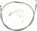 Magnum 5216HE Polished Stainless Steel High Efficiency Braided Clutch Cable - 64 7/16in. - sxspowersports