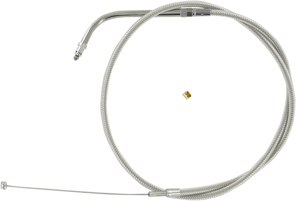 Magnum 53256 Alternative Length Polished Stainless Braided Throttle Cable - 36 3/4in. - sxspowersports