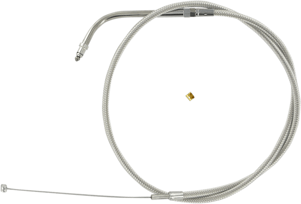 Magnum 54215 Alternative Length Polished Stainless Braided Idle Cable - 44 1/2in. - sxspowersports