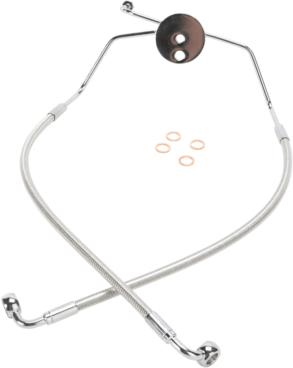 Magnum 57009 Polished Stainless Designer Series Front Lower Brake Line Kit - sxspowersports