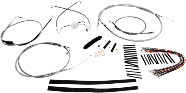 Magnum 589292 Stainless Steel XR Handlebar Installation Kit for 15-17in. Ape - sxspowersports
