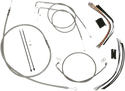Magnum 589431 Black Vinyl XR Handlebar Installation Kit with Black Fittings for 12-14in. Ape - sxspowersports