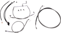 Magnum 589831 Stainless Steel Handlebar Installation Kit with Chrome Fittings for 12-14in. Ape - sxspowersports