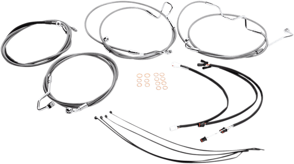 Magnum 589872 Stainless Steel XR Handlebar Installation Kit for 15-17in. Ape - sxspowersports