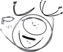 Magnum 589942 Stainless Steel Handlebar Installation Kit with Chrome Fittings for 15-17in. Ape - sxspowersports