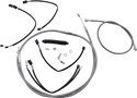 Magnum 589962 Stainless Steel Handlebar Installation Kit with Chrome Fittings for 15-17in. Ape - sxspowersports