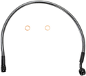 Magnum AS47119 Polished Stainless Designer Series ABS Front Upper Brake Line - 10mm., 180deg. Banjo - 30in. - sxspowersports