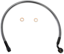 Magnum AS47120 Polished Stainless Designer Series ABS Front Upper Brake Line - 10mm., 180deg. Banjo - 32in. - sxspowersports