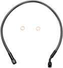 Magnum AS47122 Polished Stainless Designer Series ABS Front Upper Brake Line - 10mm., 180deg. Banjo - 36in. - sxspowersports