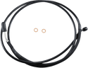Magnum SBB0105-70 XR Stainless Hydraulic Clutch Line - +8in. - Black/Black Fittings - sxspowersports