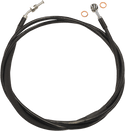 Magnum SBB0108-80 XR Stainless Hydraulic Clutch Line - +6in. - Black/Black Fittings - sxspowersports