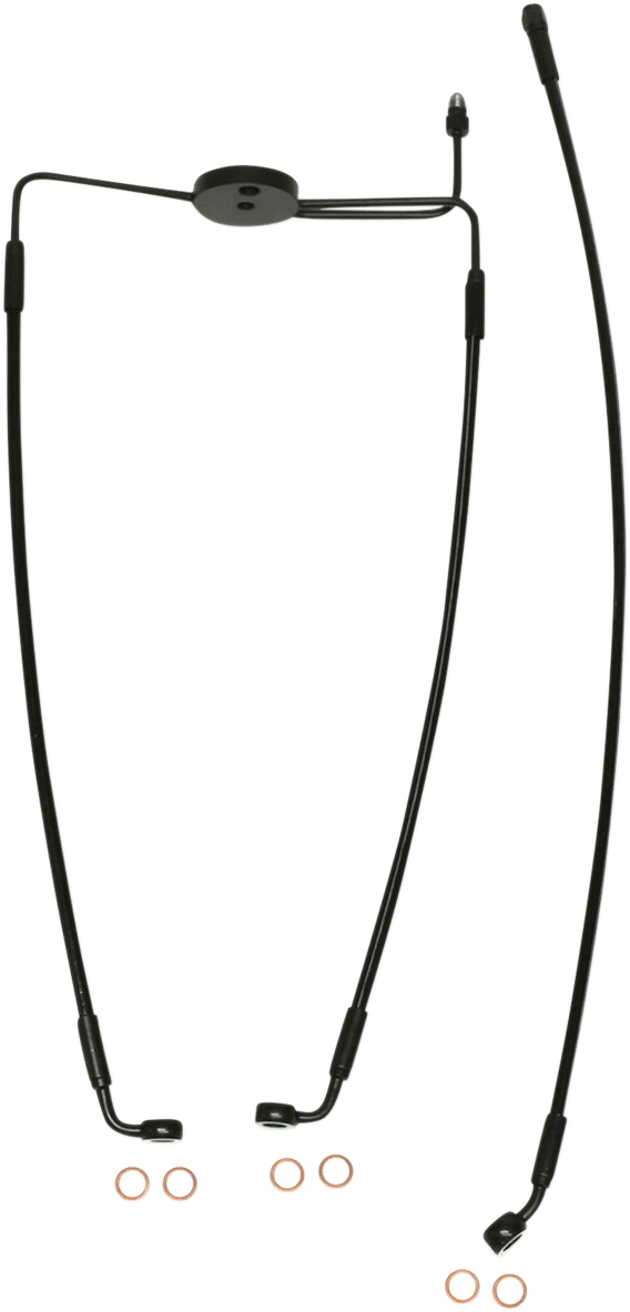 Magnum SBB1310-31 Black Coated XR Stainless Lower Front Brake Line Kit - 28-5/8in. , 31in. Total Length - sxspowersports