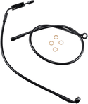 Magnum SBB1325-27 Black Coated XR Stainless Lower Front Brake Line Kit with Black Fittings - 27in. Total Length - sxspowersports