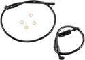 Magnum SBB1325-31 Black Coated XR Stainless Front Brake Line Kit with Black Fittings - 31in. Total Length - sxspowersports
