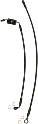 Magnum SBB1326-31 Black Coated XR Stainless Front Brake Line Kit with Black Fittings - 31in. Total Length - sxspowersports