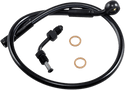 Magnum SBB1501-20 Black Coated XR Stainless Upper Front Brake Line Kit with Black Fittings - 20in. Total Length - sxspowersports