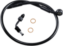 Magnum SBB1501-22 Black Coated XR Stainless Upper Front Brake Line Kit with Black Fittings - 22in. Total Length - sxspowersports