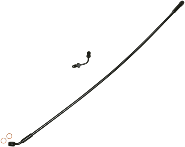 Magnum SBB1501-22 Black Coated XR Stainless Upper Front Brake Line Kit with Black Fittings - 22in. Total Length - sxspowersports