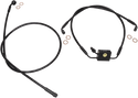 Magnum SBB1501-24 Black Coated XR Stainless Upper Front Brake Line Kit with Black Fittings - 24in. Total Length - sxspowersports