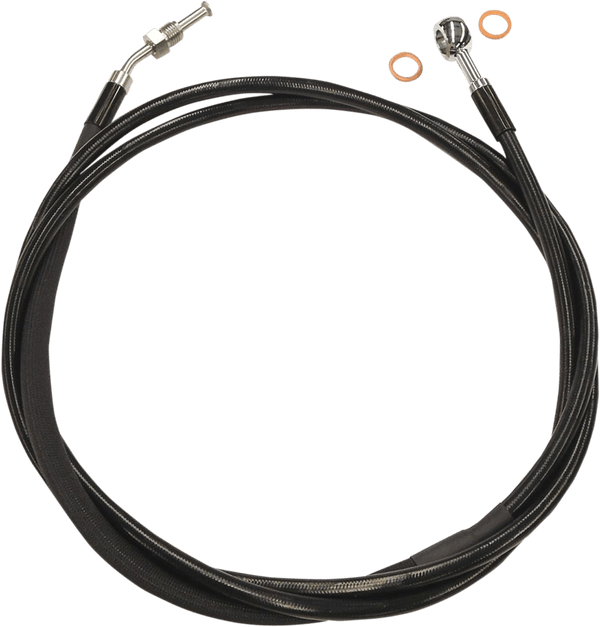 Magnum SBC0107-82 XR Stainless Hydraulic Clutch Line - +10in. - Black - sxspowersports