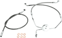 Magnum SSC1304-31 Clear Coated XR Stainless Front Brake Line Kit - 19in. Upper Brake Length - sxspowersports