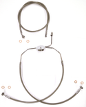 Magnum SSC1304-31 Clear Coated XR Stainless Front Brake Line Kit - 19in. Upper Brake Length - sxspowersports