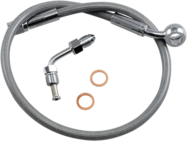 Magnum SSC1501-20 Clear Coated XR Stainless Upper Front Brake Line Kit - 20in. Total Length - sxspowersports