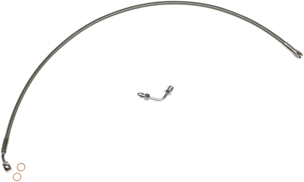 Magnum SSC1501-20 Clear Coated XR Stainless Upper Front Brake Line Kit - 20in. Total Length - sxspowersports