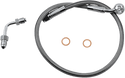 Magnum SSC1501-21 Clear Coated XR Stainless Upper Front Brake Line Kit - 21in. Total Length - sxspowersports