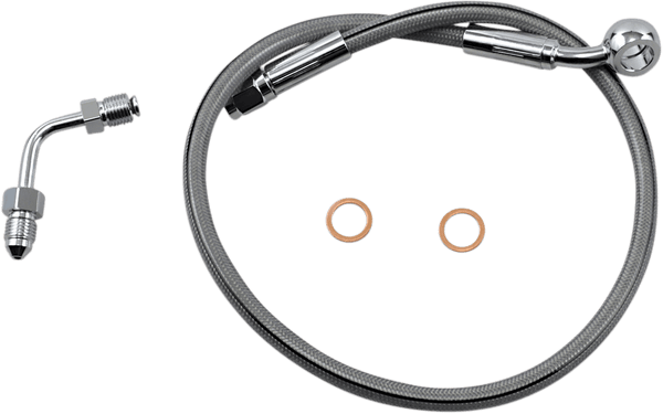 Magnum SSC1501-21 Clear Coated XR Stainless Upper Front Brake Line Kit - 21in. Total Length - sxspowersports