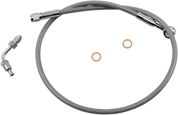 Magnum SSC1506-30 Clear Coated XR Stainless Upper Front Brake Line Kit - 30in. Total Length - sxspowersports