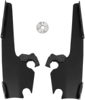 Memphis Shades MEB1716 Plates-Only Kit for Changing Sportshield to Fats/Slim or Batwing Fairing - Black - sxspowersports