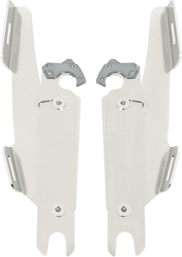 Memphis Shades MEB1716 Plates-Only Kit for Changing Sportshield to Fats/Slim or Batwing Fairing - Black - sxspowersports