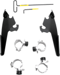 Memphis Shades MEB2001 Trigger-Lock Mount Kit for Fats/Slim Windshields - Black - sxspowersports