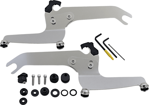 Memphis Shades MEB2051 Trigger-Lock Mount Kit for Batwing Fairing and Fats/Slim Windshields - Black - sxspowersports