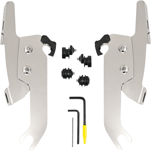 Memphis Shades MEB2051 Trigger-Lock Mount Kit for Batwing Fairing and Fats/Slim Windshields - Black - sxspowersports