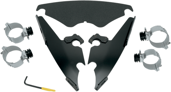 Memphis Shades MEB8826 Plates-Only Kit for Changing Fats/Slim to Sportshield - Black - sxspowersports