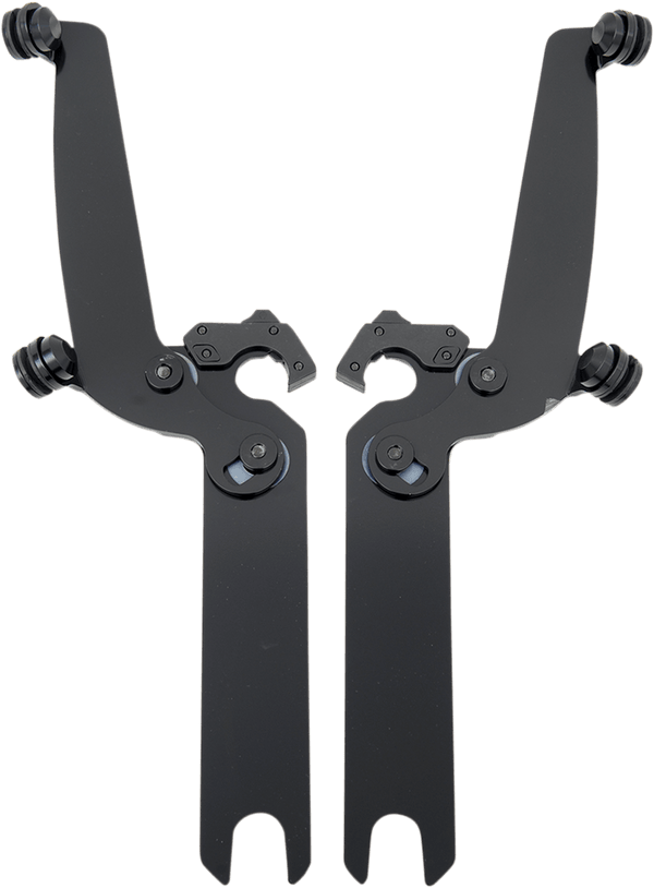 Memphis Shades MEB8875 Plates-Only Kit for Changing Sportshield to Fats/Slim - Black - sxspowersports
