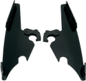 Memphis Shades MEB8875 Plates-Only Kit for Changing Sportshield to Fats/Slim - Black - sxspowersports