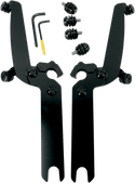 Memphis Shades MEB8922 Trigger-Lock Mount Kit for Sportshield Windshields - Black - sxspowersports