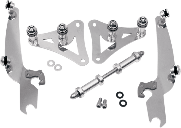 Memphis Shades MEB8927 Trigger-Lock Mount Kit for Sportshield Windshields - Black - sxspowersports