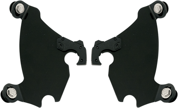 Memphis Shades MEK1706 Plates-Only Kit for Gauntlet Fairing to Fats/Slim, Sportshields, or Batwing - Polished - sxspowersports